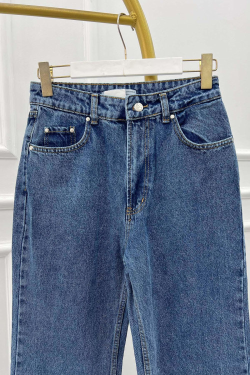 Sare Fashion Blue Jeans with Leg Detail