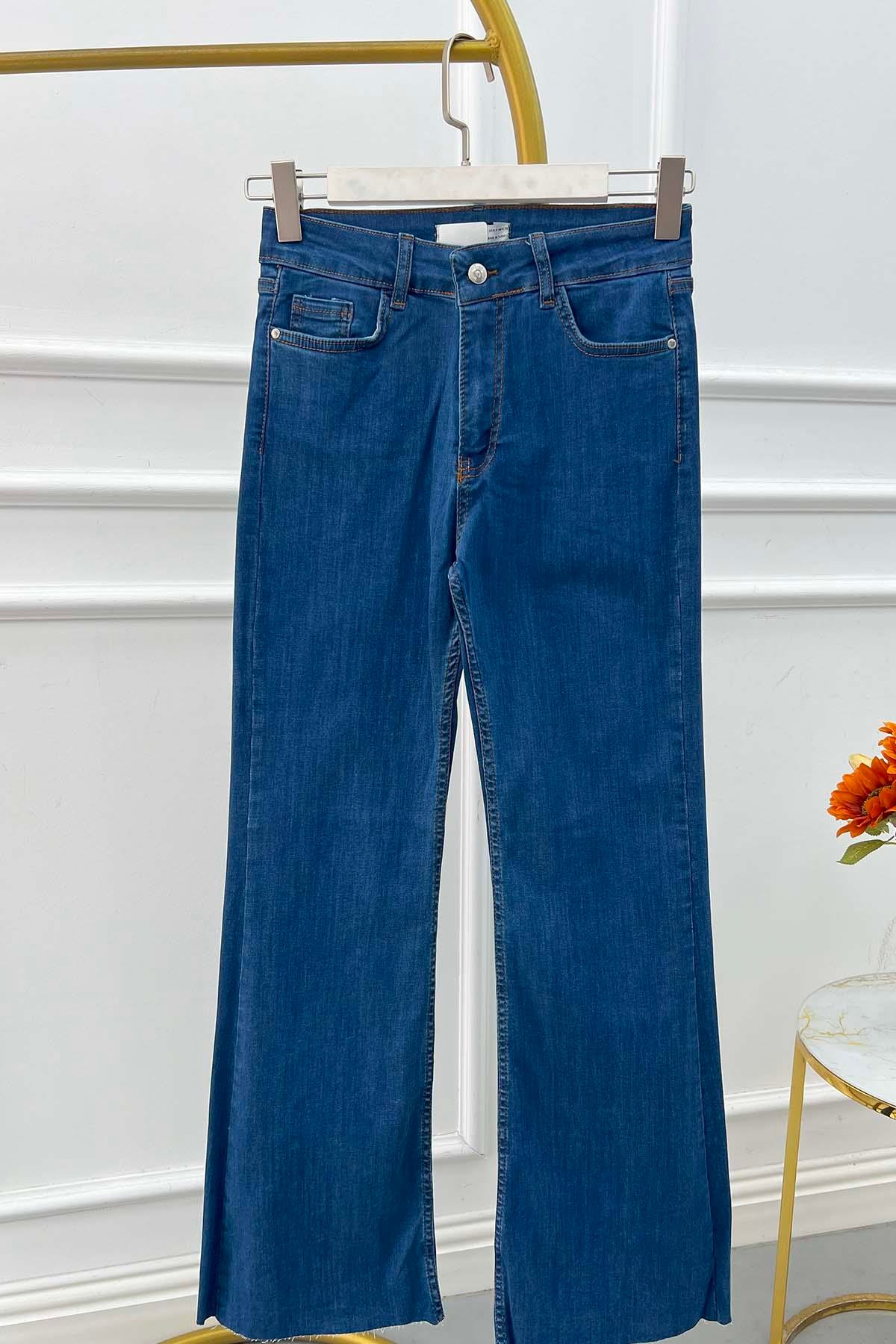 Sare Fashion Blue Jeans with Leg Detail