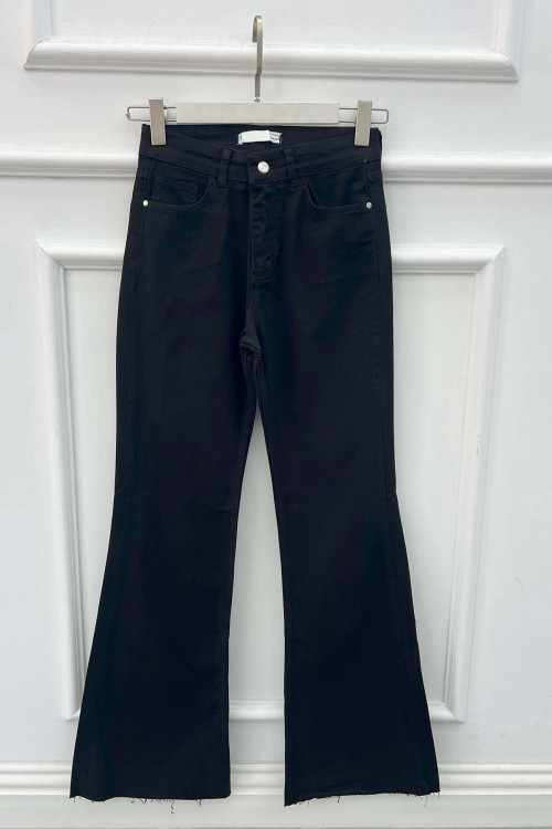Sare Fashion Jeans with Leg Detail Black