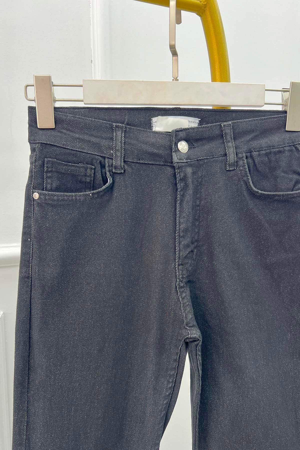 Sare Fashion Jeans with Leg Detail Black