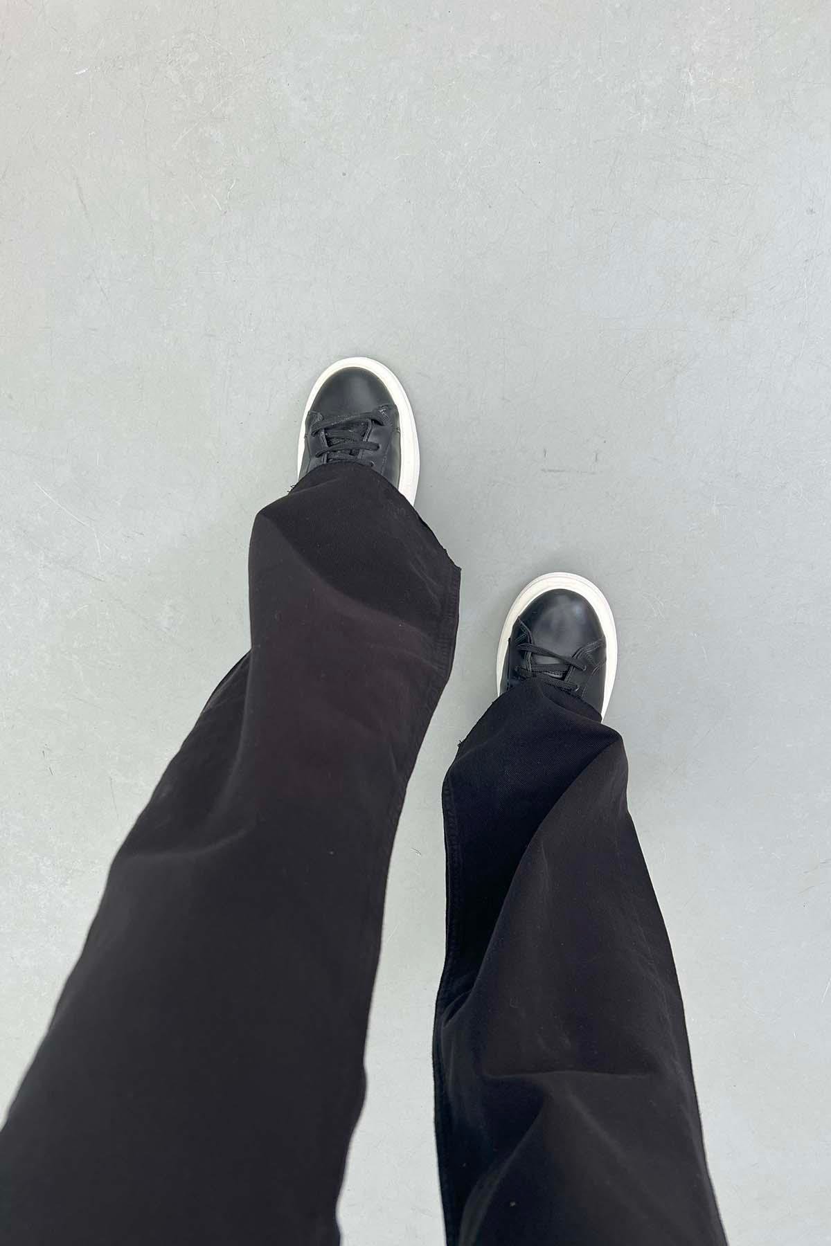 Sare Fashion Jeans with Leg Detail Black