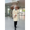 Sare Fashion Plush Coat Ecru