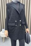 Plush Vest Black