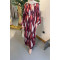 Sare Fashion Pleated Balloon Sleeve Dress Dusty Rose