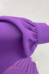 Pleated Skirt Set Purple