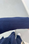 Polo Collar Knitwear Suit Navy Blue