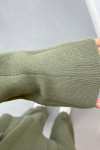 Polo Neck Knitwear Set Soft Green