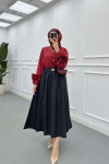 Sare Fashion Poplin Skirt Black