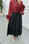 Sare Fashion Poplin Skirt Black