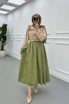 Sare Fashion Poplin Skirt Green