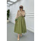 Sare Fashion Poplin Skirt Green