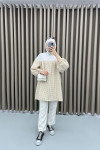 Gingham Tunic Brown