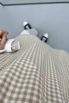 Gingham Tunic Brown