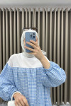 Gingham Tunic Blue