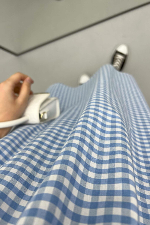 Gingham Tunic Blue