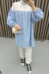 Gingham Tunic Blue
