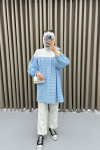 Gingham Tunic Blue