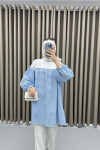 Gingham Tunic Blue