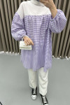 Gingham Tunic Purple
