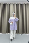Gingham Tunic Purple