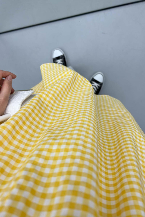 Gingham Tunic Yellow