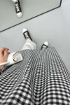 Gingham Tunic Black