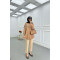 Sare Fashion Sequin Patterned Shirt Camel