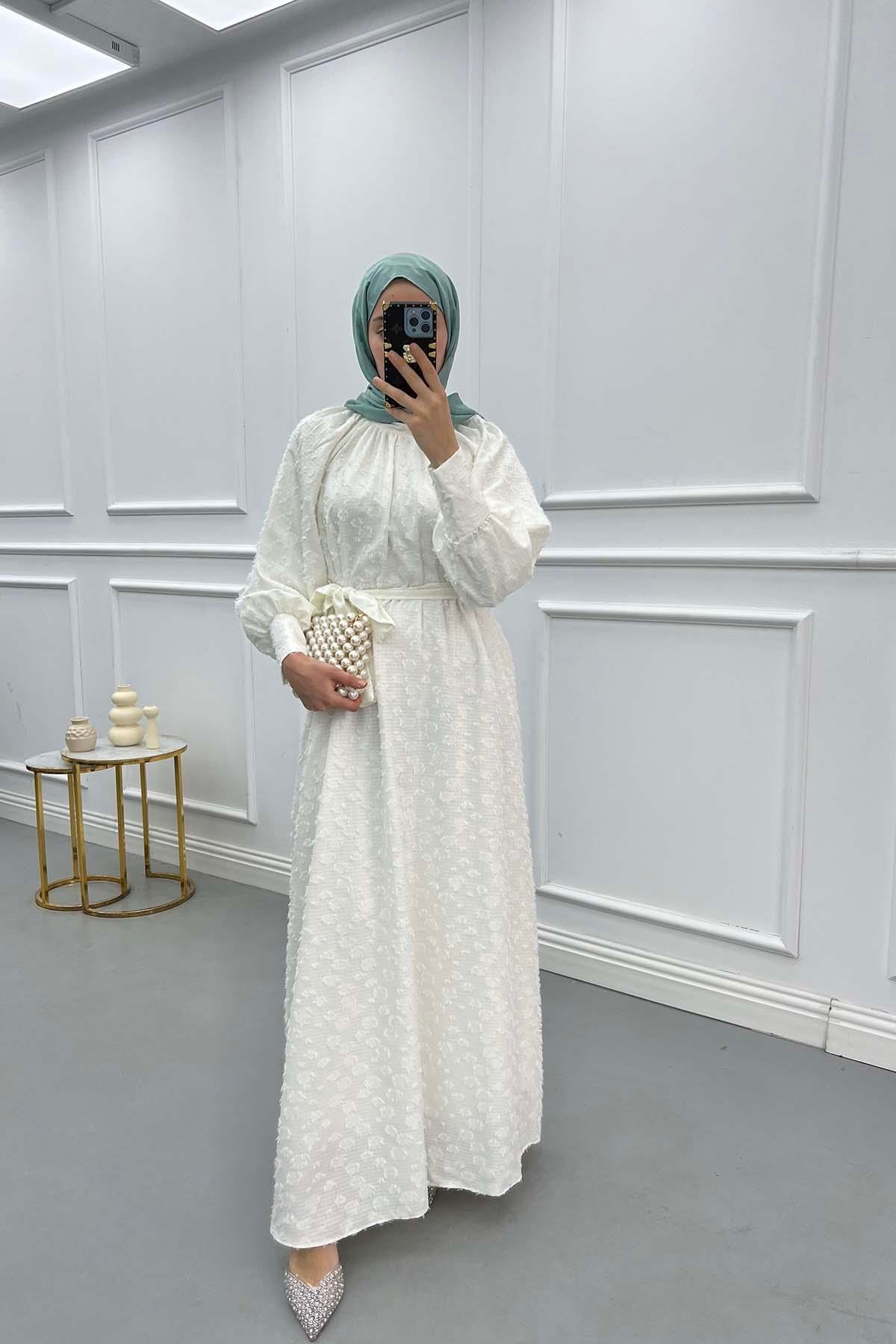 Tassel Princess Dress White