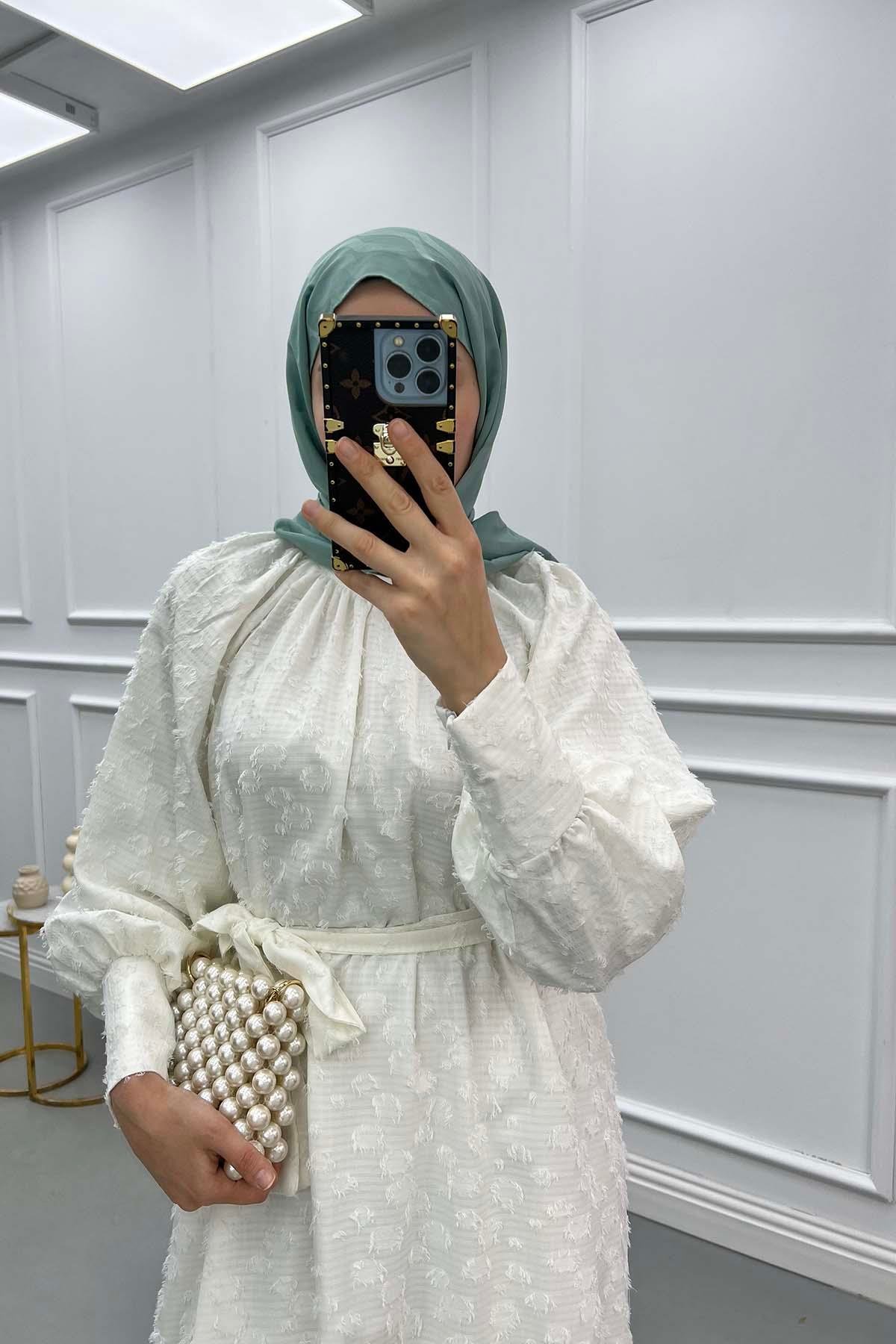 Tassel Princess Dress White