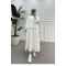 Sare Fashion Relaxed Cut Skirt Suit White
