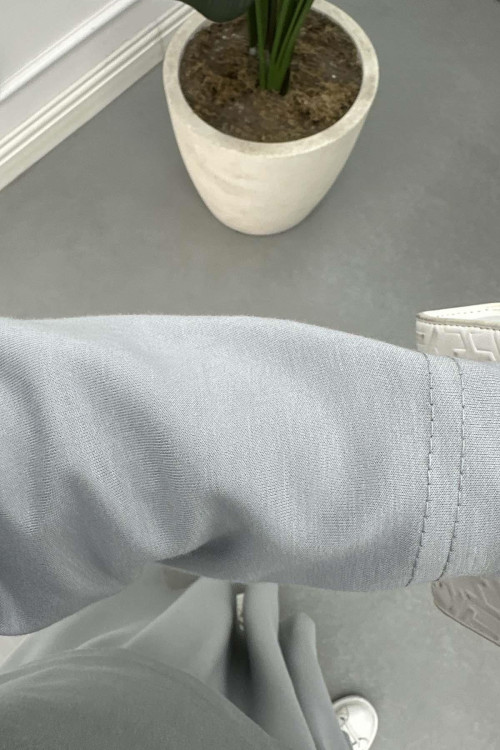 Sare Fashion Relaxed Cut Skirt Suit Gray Sare Fashion Relaxed Cut Skirt Suit Gray