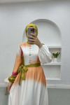 Colorful Dress Oil Green
