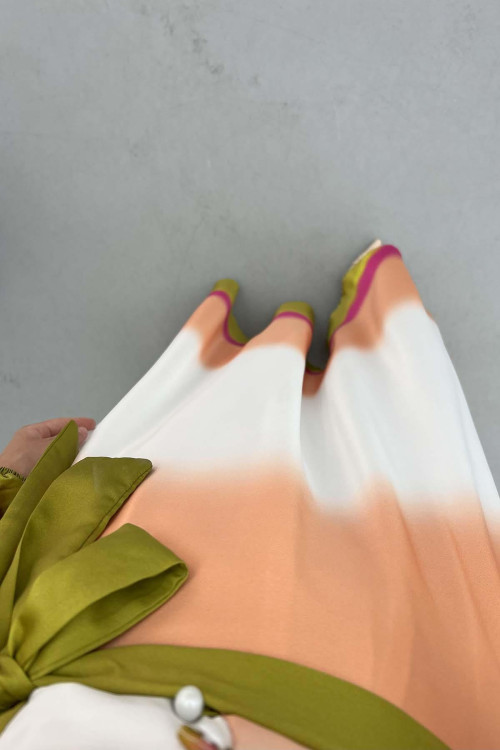 Colorful Dress Oil Green