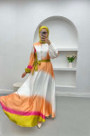 Colorful Dress Oil Green