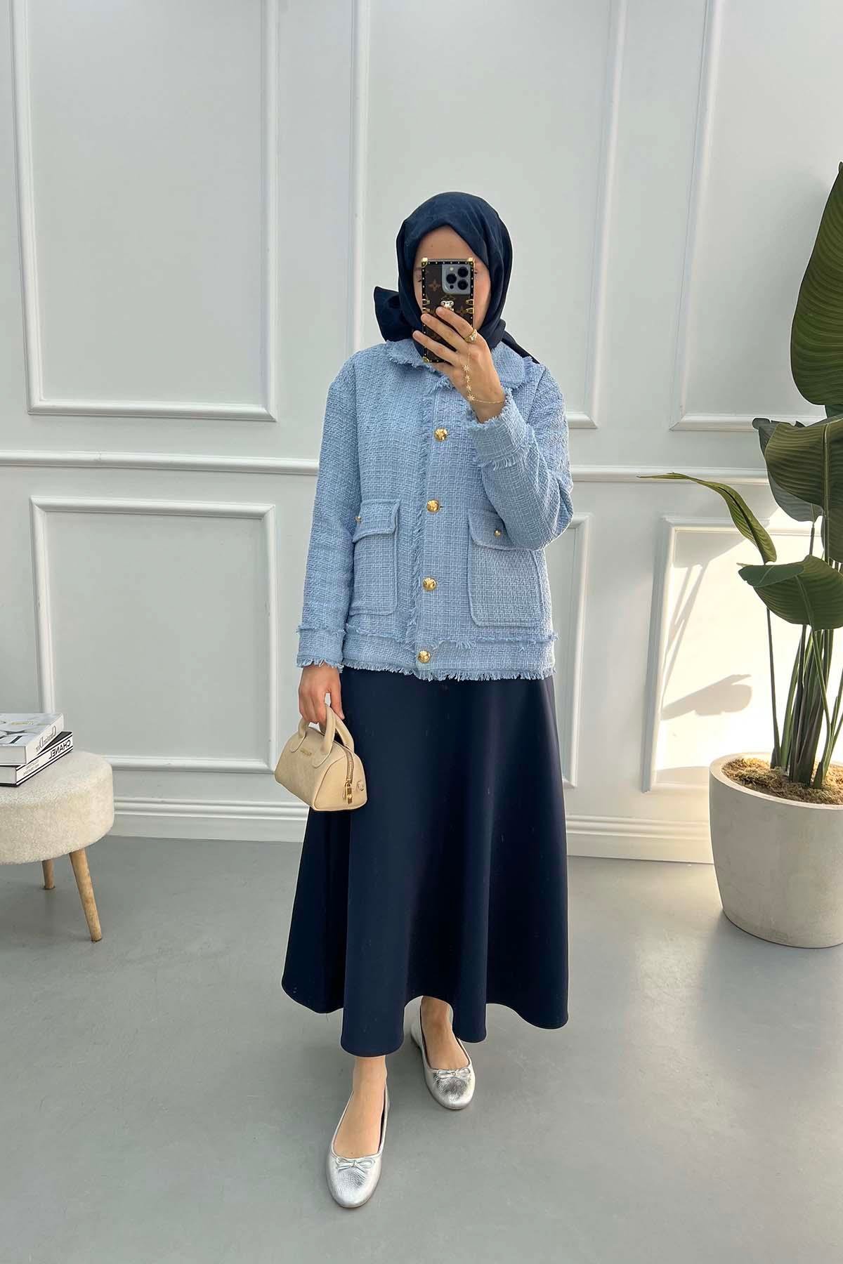 Scuba Skirt Navy Blue Scuba Skirt Navy Blue