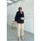 Sare Fashion Removable Belted Shirt Black