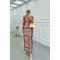 Sare Fashion Pleated Dress with Removable Belt Multicolor