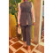 Sare Fashion Removable Belted Vest Set Anthracite