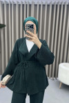 Glitter Kimono Set Emerald Green