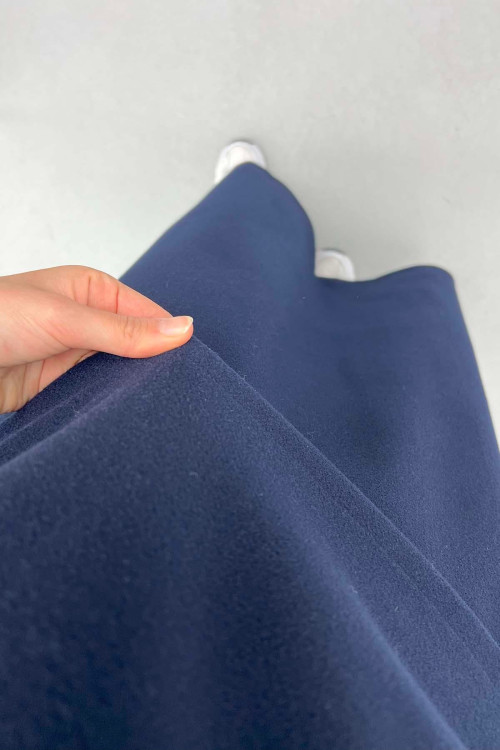 Sweater Cashmere Skirt Suit Navy Blue
