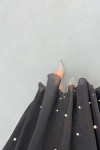 Sare Fashion Stone Detailed Lined Tulle Skirt Black