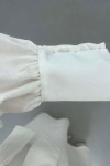 Sare Fashion Belted Dress with Stone Detail White