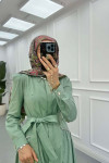 Sare Fashion Stone Embroidered Dress Mint