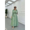 Sare Fashion Stone Embroidered Dress Mint