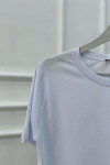 Sare Fashion Stone Bow Detailed T-shirt White