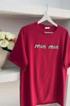Sare Fashion Stoned Min T-shirt Claret Red