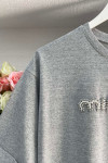 Sare Fashion Stoned Min T-shirt Gray