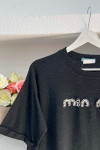 Sare Fashion Stoned Min T-shirt Black