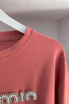 Sare Fashion Stone Mın Tshirt Salmon