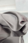Stone Satin Dress Gray